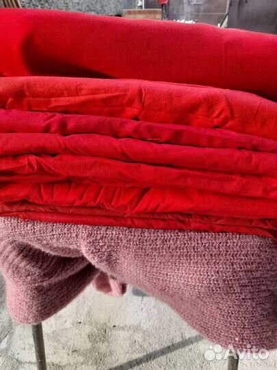 Ткань Х/Б материал красный