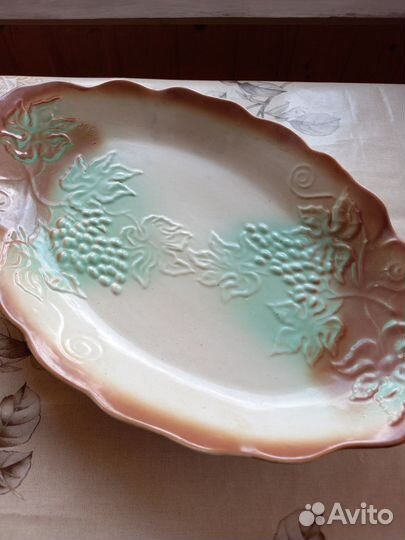 Керамическое блюдо СССР