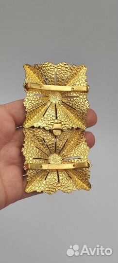 Пряжка антикварная латунь Чехия нач. XX в. 27 770