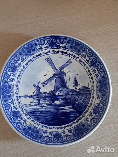 Голландская тарелка на стену