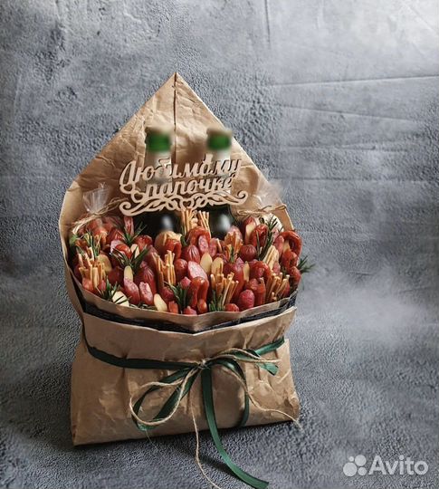 Мужские букеты съедобные (подарок мужчине)