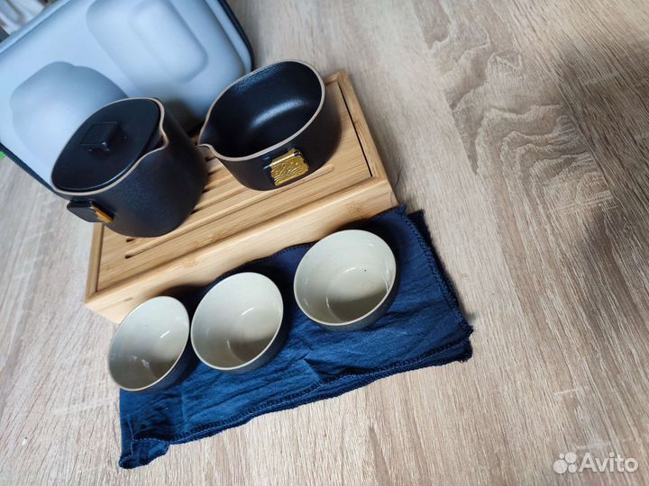 Чайная церемония.гавань.чахай.пиалы черный камень