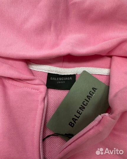 Balenciaga polo pink zip hoodie