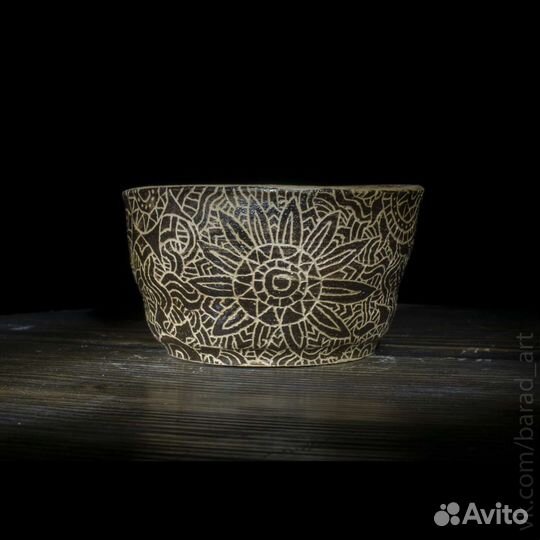 Керамическая чашка ручная работа