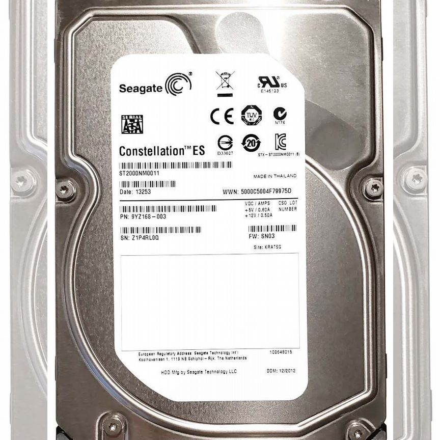 [ST2000NM0011] Жесткий Диск Seagate 2tb Sata3.5 St2000nm0011