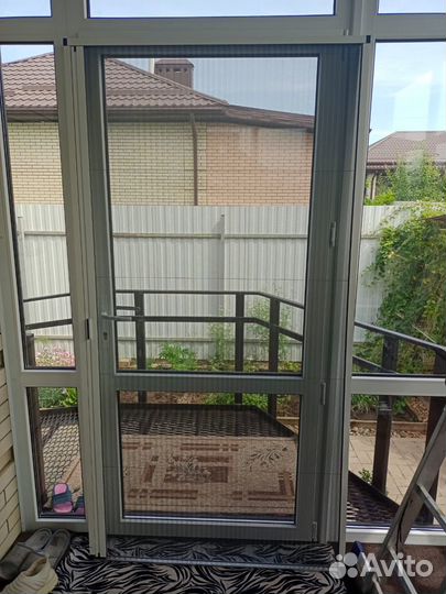 Москитная дверь плиссэ