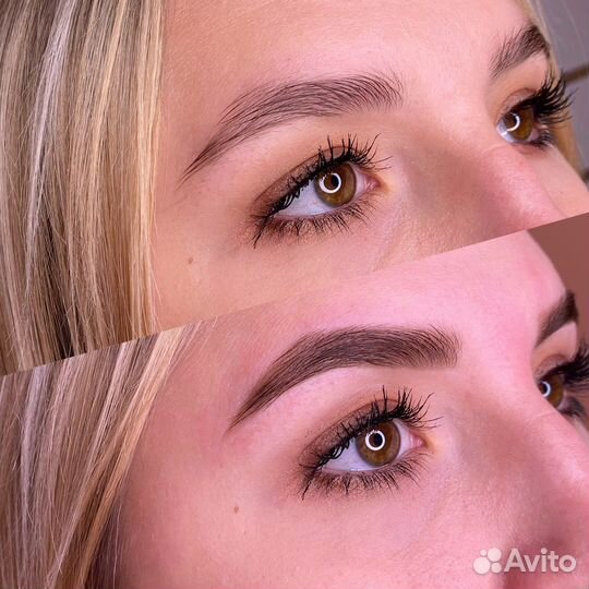 Наращивание и ламинирование ресниц, бровист