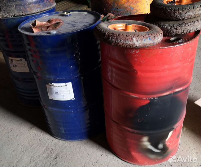 Бочка металлическая бу 200л