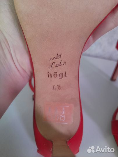 Кожанные босоножки hogl