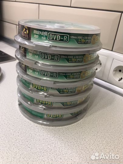Диски Maxell DVD-R DVD+R. Болванки