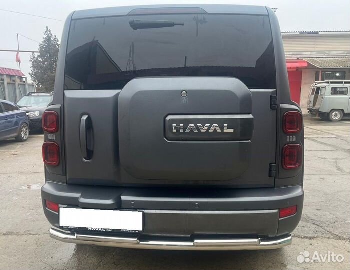 Haval H9 2024 Защита заднего бампера двойная