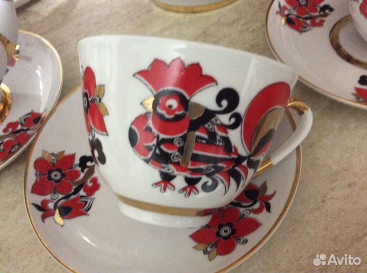 Чайник и чайные пары Воробьевский лфз 70-е