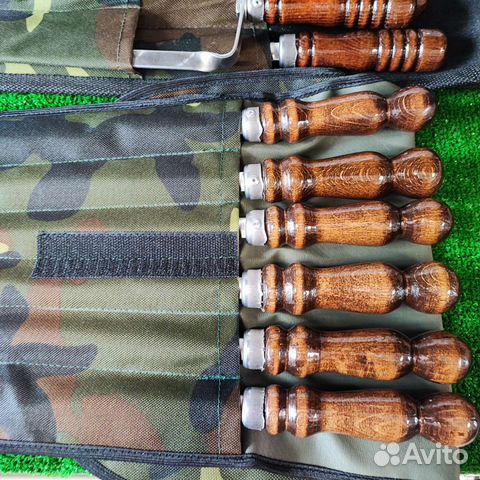 Набор шампуров в чехле, подарки мужчинам