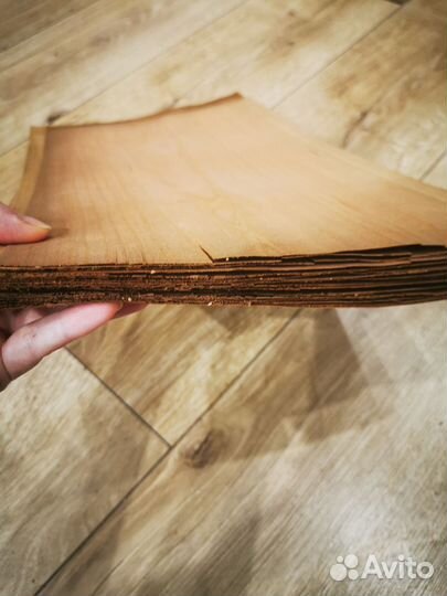 19 листов Шпон вишни/деревянные фитиля для свечей