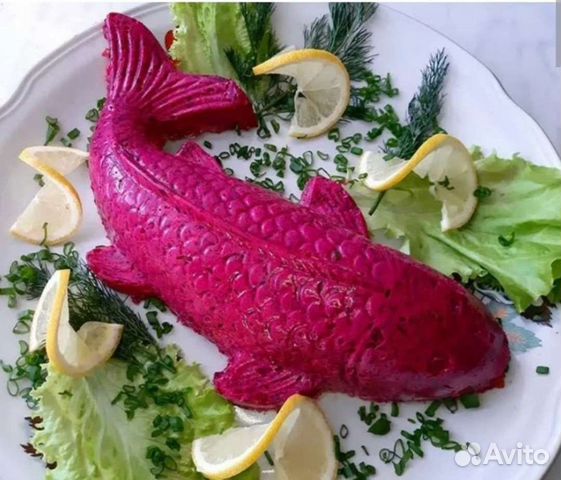 Форма рыба для салата