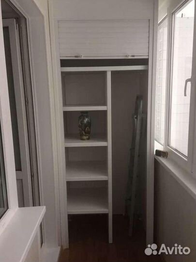 Шкаф с рольставнями на балкон по вашим размерам