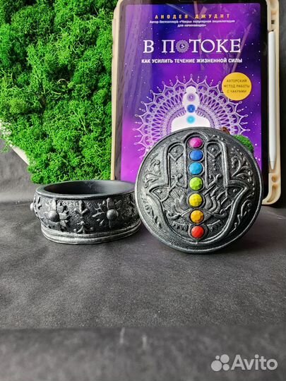 Шкатулка из гипса хамса чакры рука Фатимы