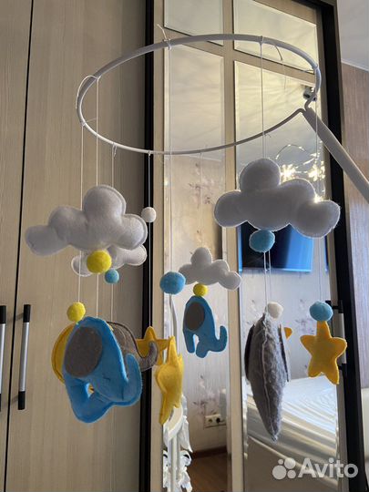 Детский мобиль,держатель для балдахина и игрушки
