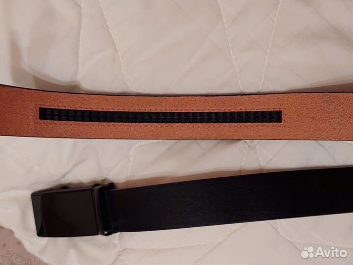 Ремень мужской пряжка автомат Кожа