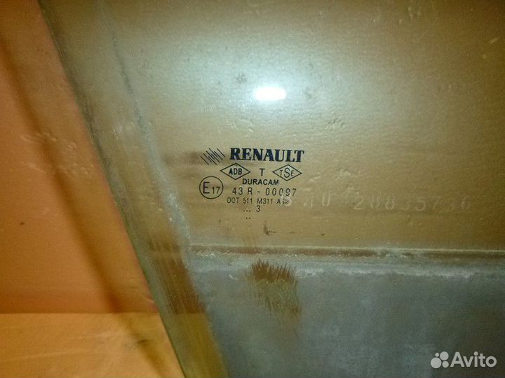 Стекло двери передней правой renault megane I 1999