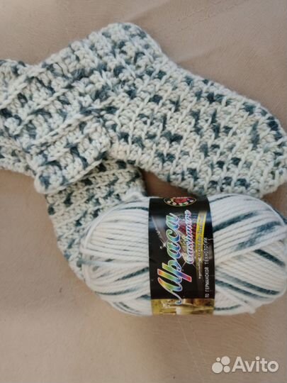 Носки вязанные, ручная работа