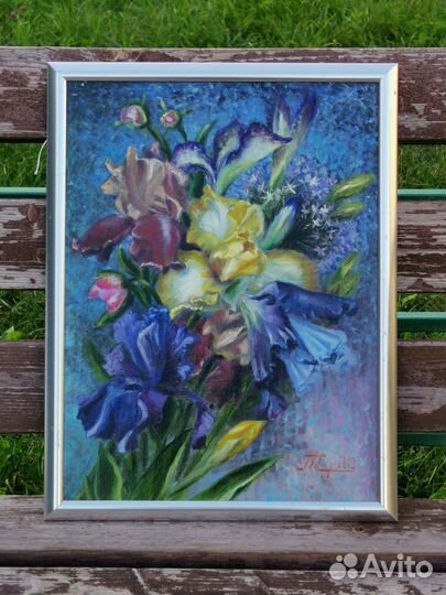Картина маслом цветы
