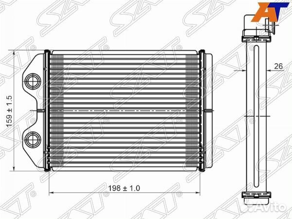 Радиатор отопителя салона toyota cresta