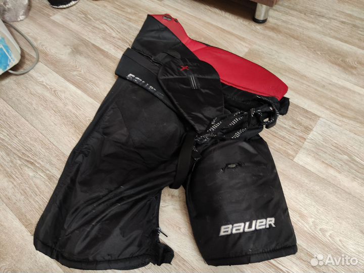 Хоккейные шорты bauer взрослые, коньки