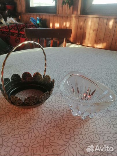 Хрусталь богемия с позолотой