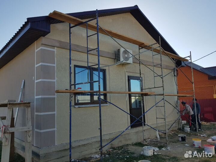 Фасадные работы короед утепление