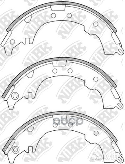Колодки тормозные барабанные задние NiBK FN2339