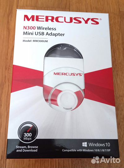 Wi-Fi адаптер для пк Mercusys mw300um