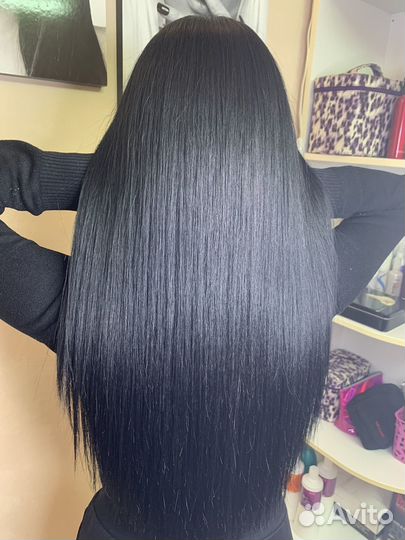 Волосы на заколках