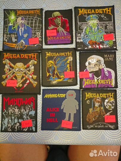 Нашивка Patch Metallica Slayer Sodom Megadeth