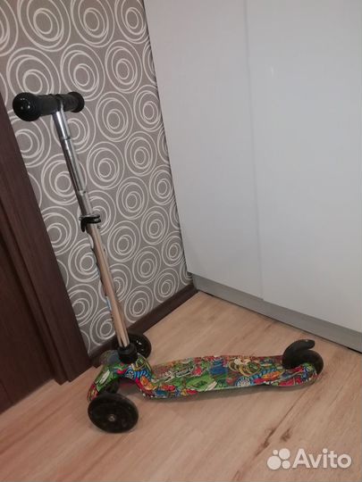 Самокат детский трехколесный бу