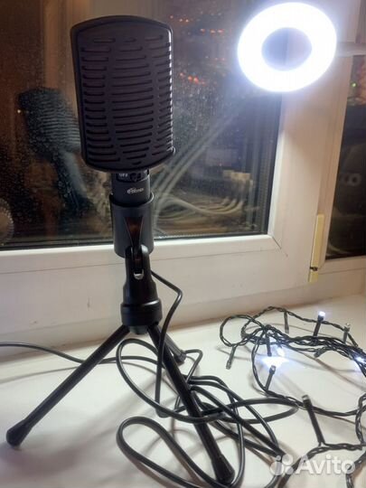 Микрофон настольный Ritmix RDM-125 Black