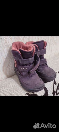 Ботинки зимние для девочки ecco