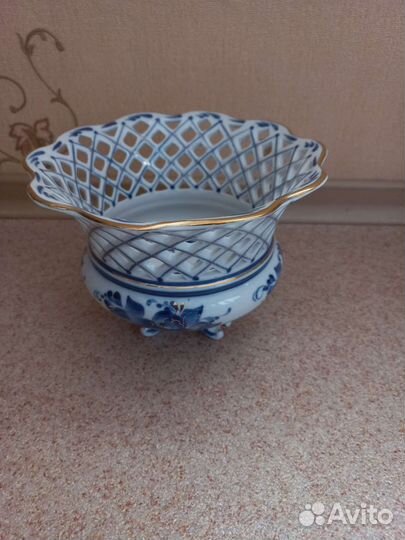 Ваза конфетница Гжель