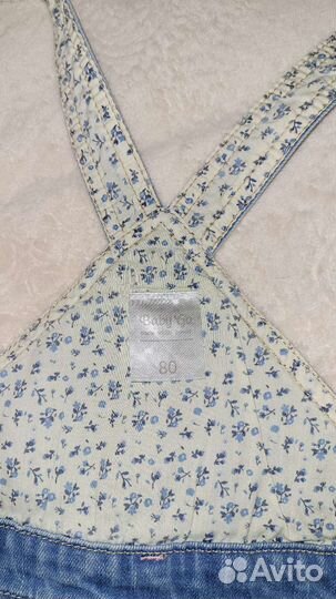 Джинсовый комбинезон для девочки