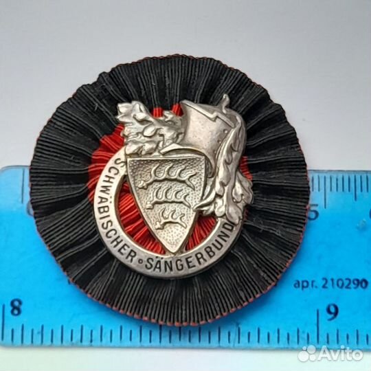 Антикварный знак schwäbischer sängerbund