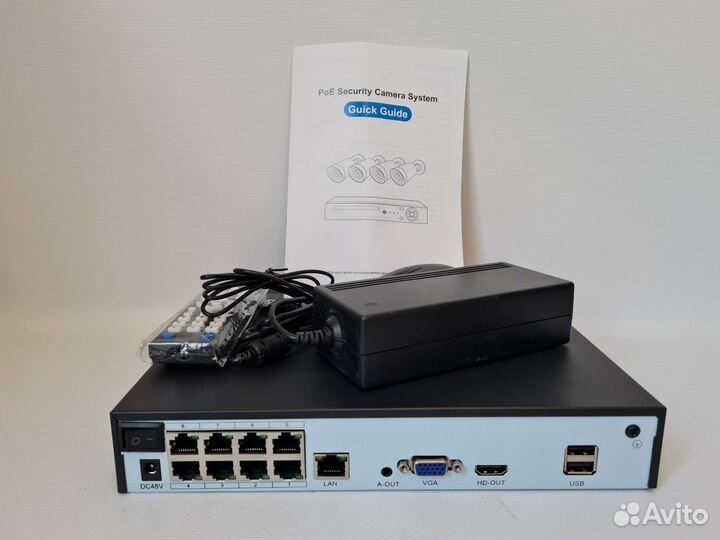 Видеонаблюдение.Регистратор для камер POE 8каналов