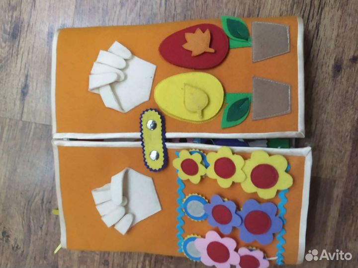 Развивающая книга из фетра