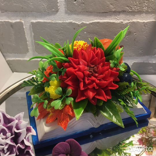 Мыло ручной работы. Букет цветов из мыла