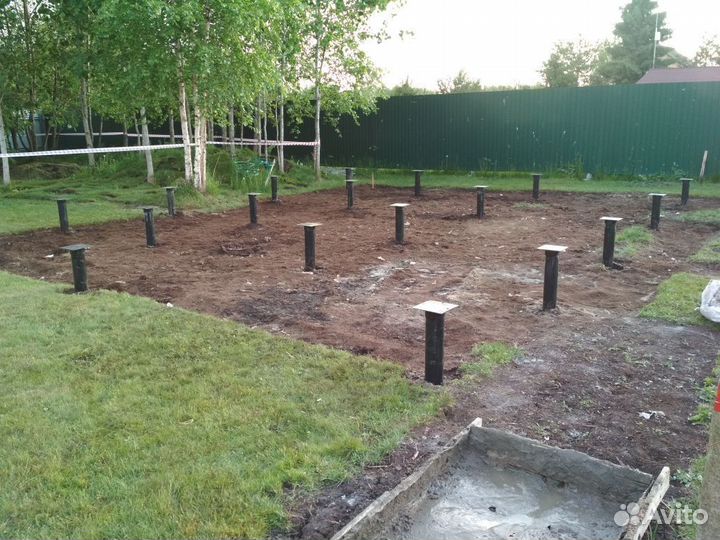 Фундамент на винтовых сваях Винтовые сваи под ключ