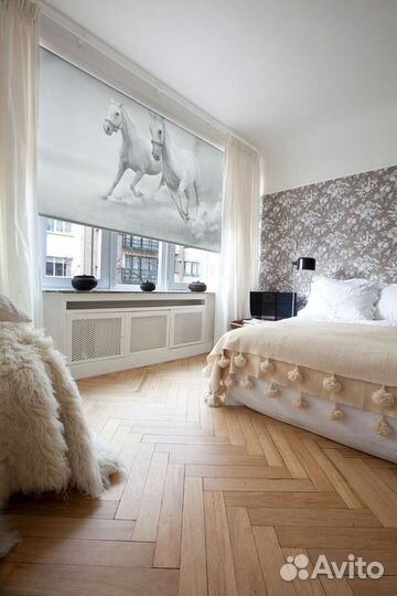 Римские шторы с электроприводом на заказ