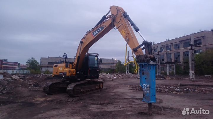 Услуги гусеничного экскаватора, гидромолота,крашер