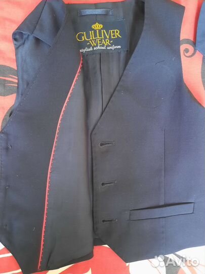 Жилетка школьная синяя 122 для мальчика