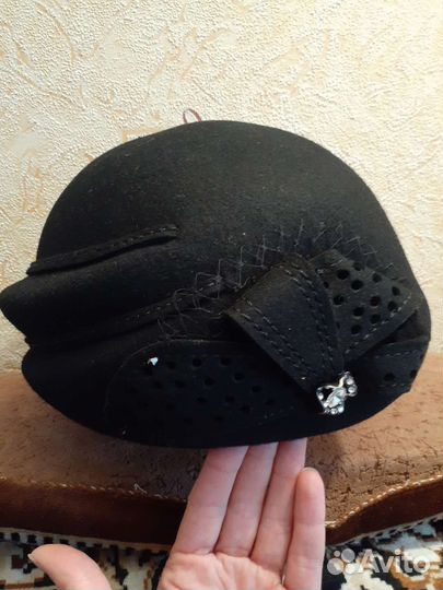 Шляпа фетровая женская р.56-58