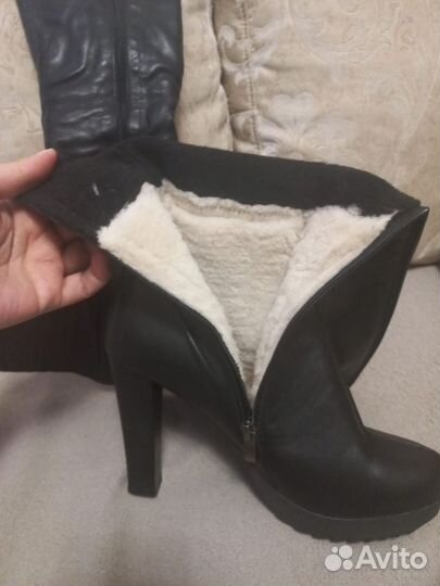 Сапоги зимние женские 40 размер натуральная кожа