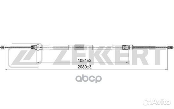 Трос стояночного тормоза задн. лев./прав. Renau